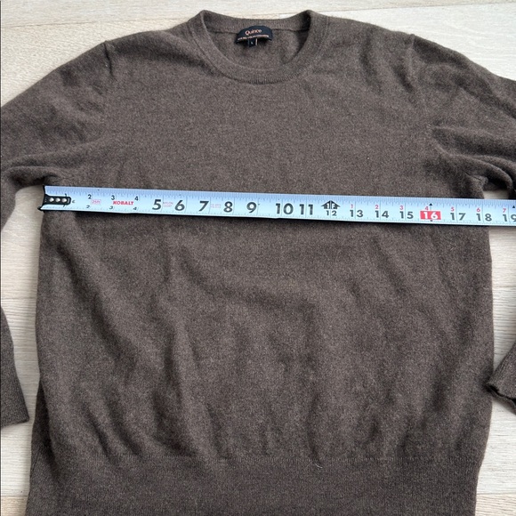 100% Mongolian cashmere Quince womens Brown Sweater sz large - Picture 5 of 7